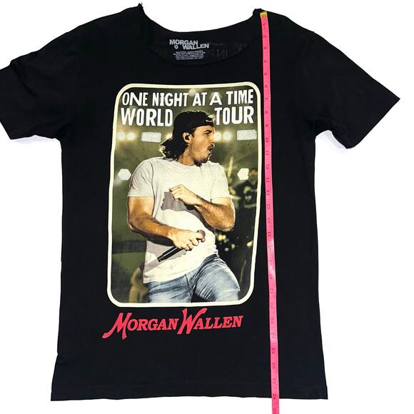 Morgan Wallen One Night At A Time World Tour T-Shirt Size Medium *Altered* - Picture 8 of 9